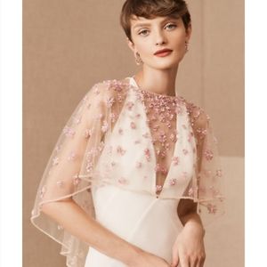 BHLDN Terani Couture Elodie Bridal Cape S/M